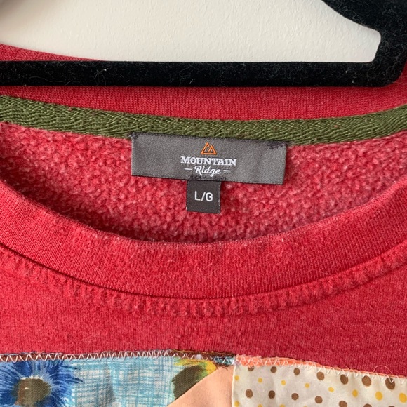 Vintage crew neck with quilt patch - Picture 2 of 3